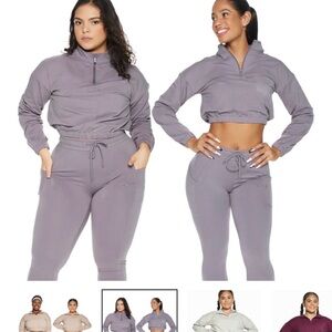 Women's Gray Two-Piece Set
